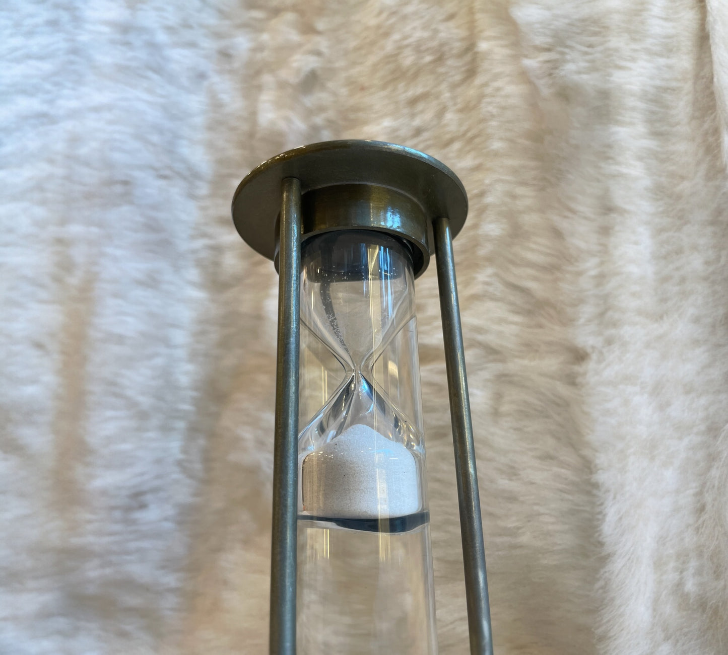 Antique Sand Timer with White Sand