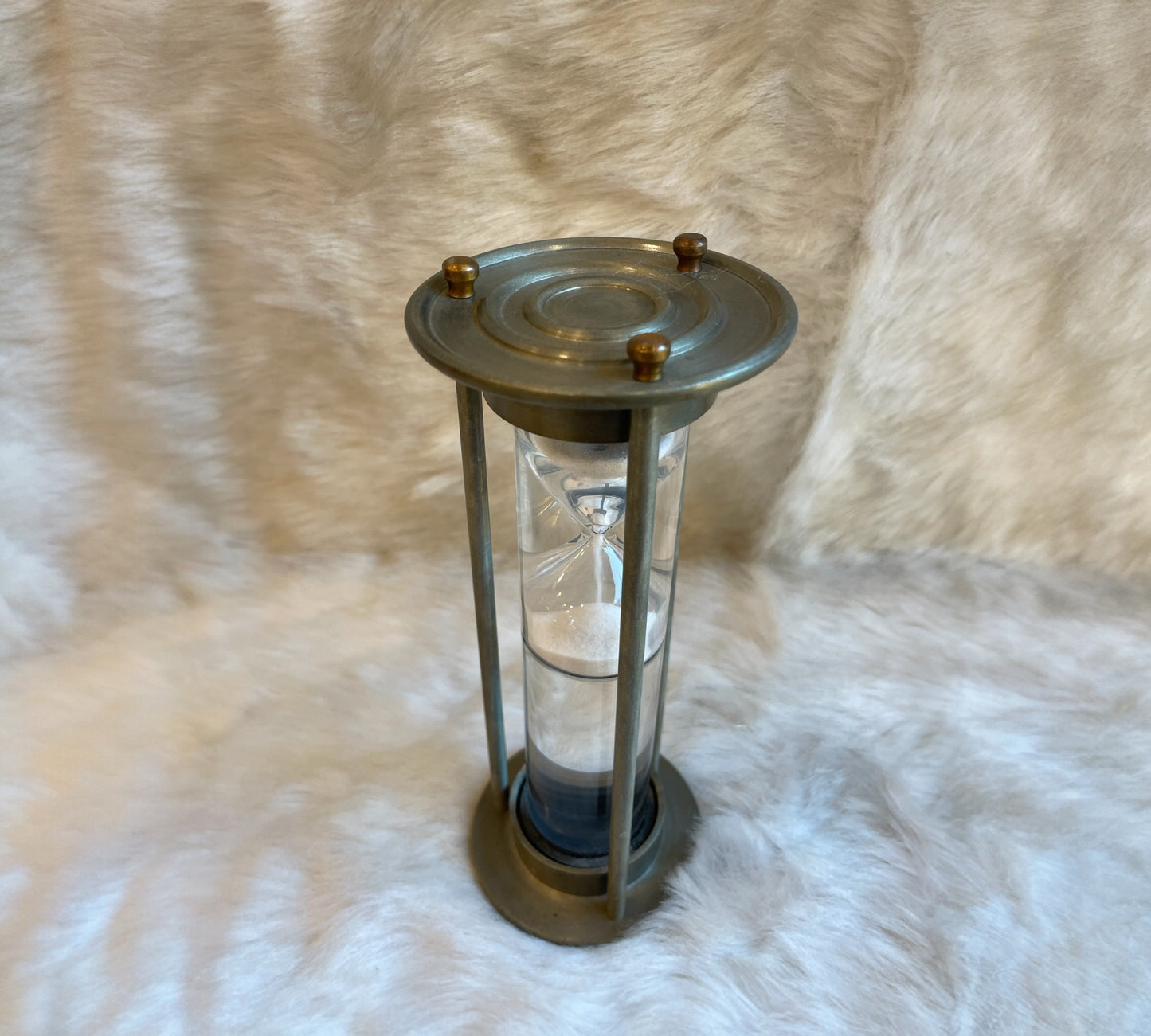 Antique Sand Timer with White Sand