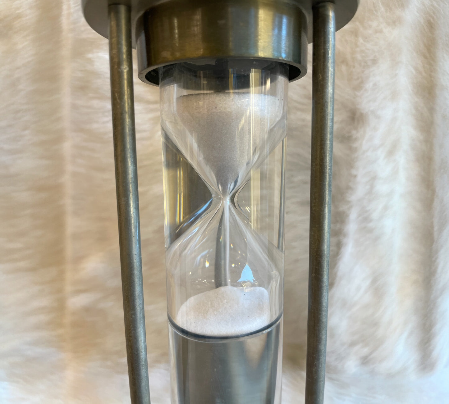 Antique Sand Timer with White Sand