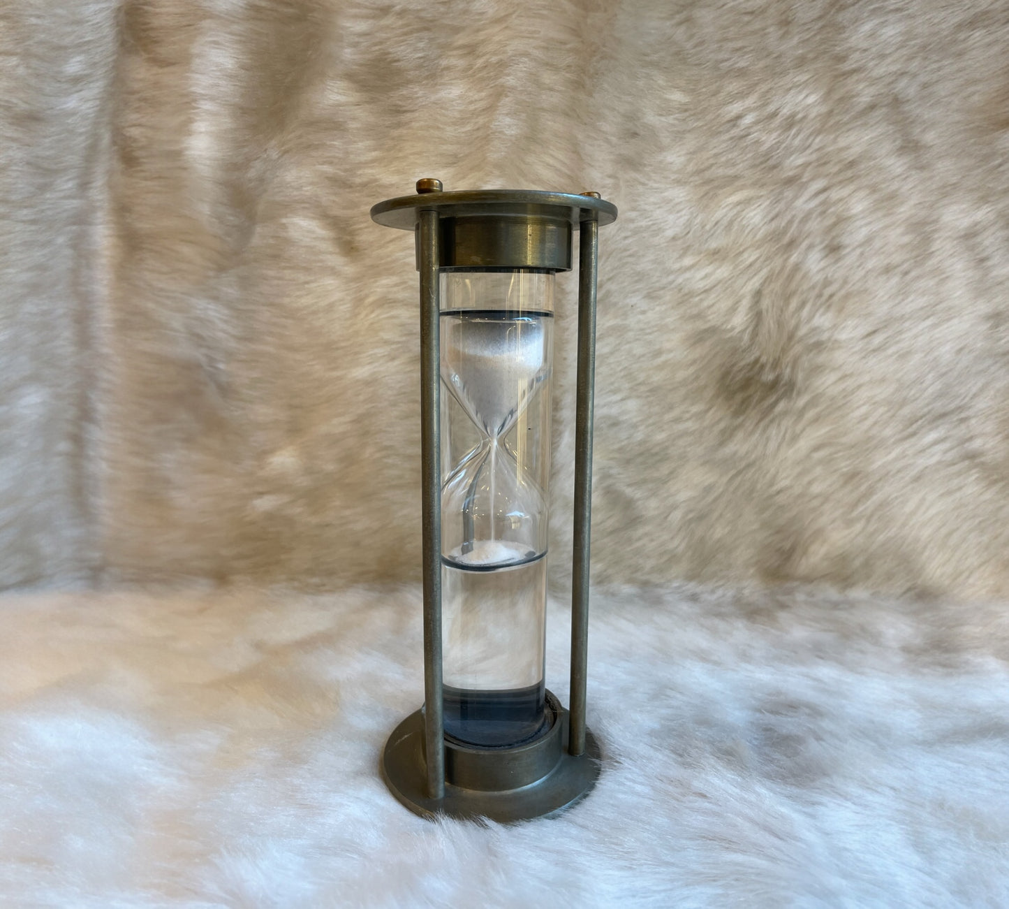 Antique Sand Timer with White Sand