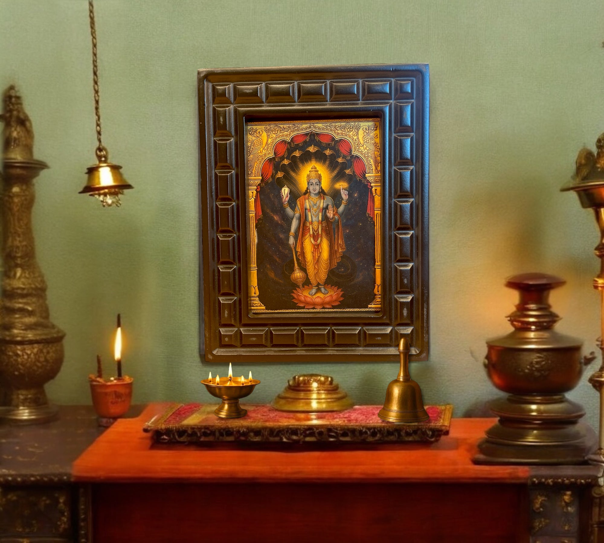 Vishnu -2 gold foiled artwork