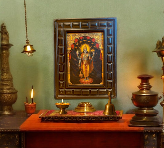 Vishnu -2 gold foiled artwork