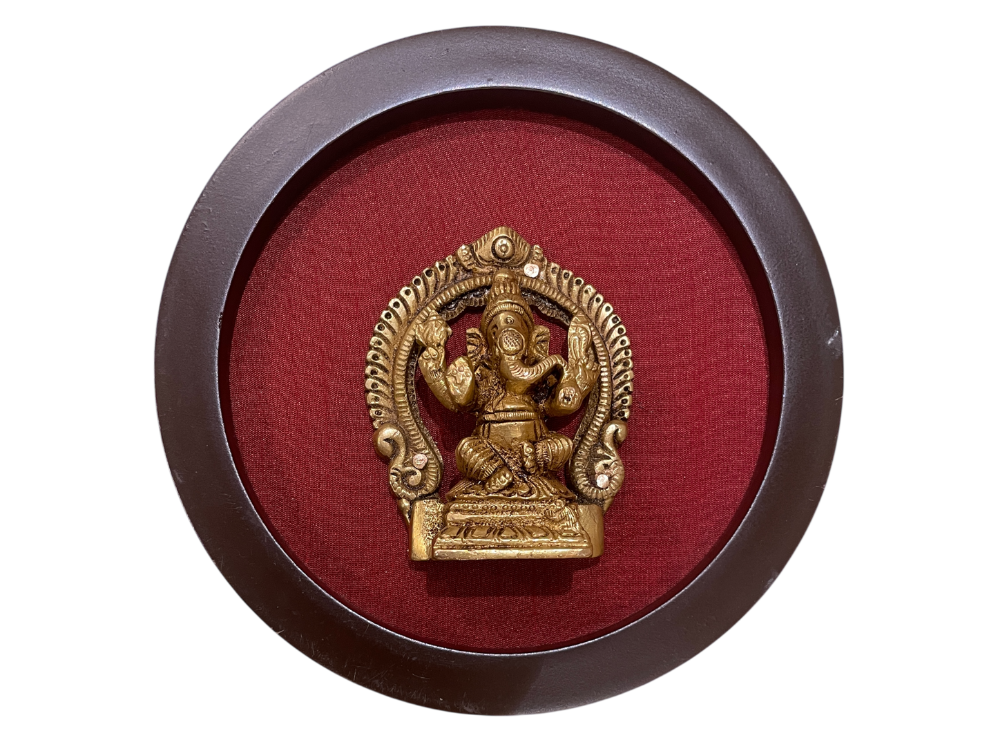 Brass Spiritual Wall Art Set – 9 Divine Plaques for Modern Pooja & Home Décor