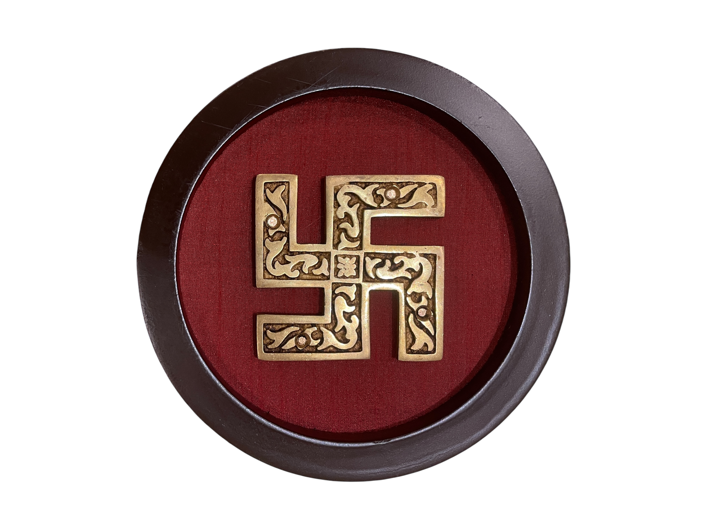 Brass Spiritual Wall Art Set – 9 Divine Plaques for Modern Pooja & Home Décor