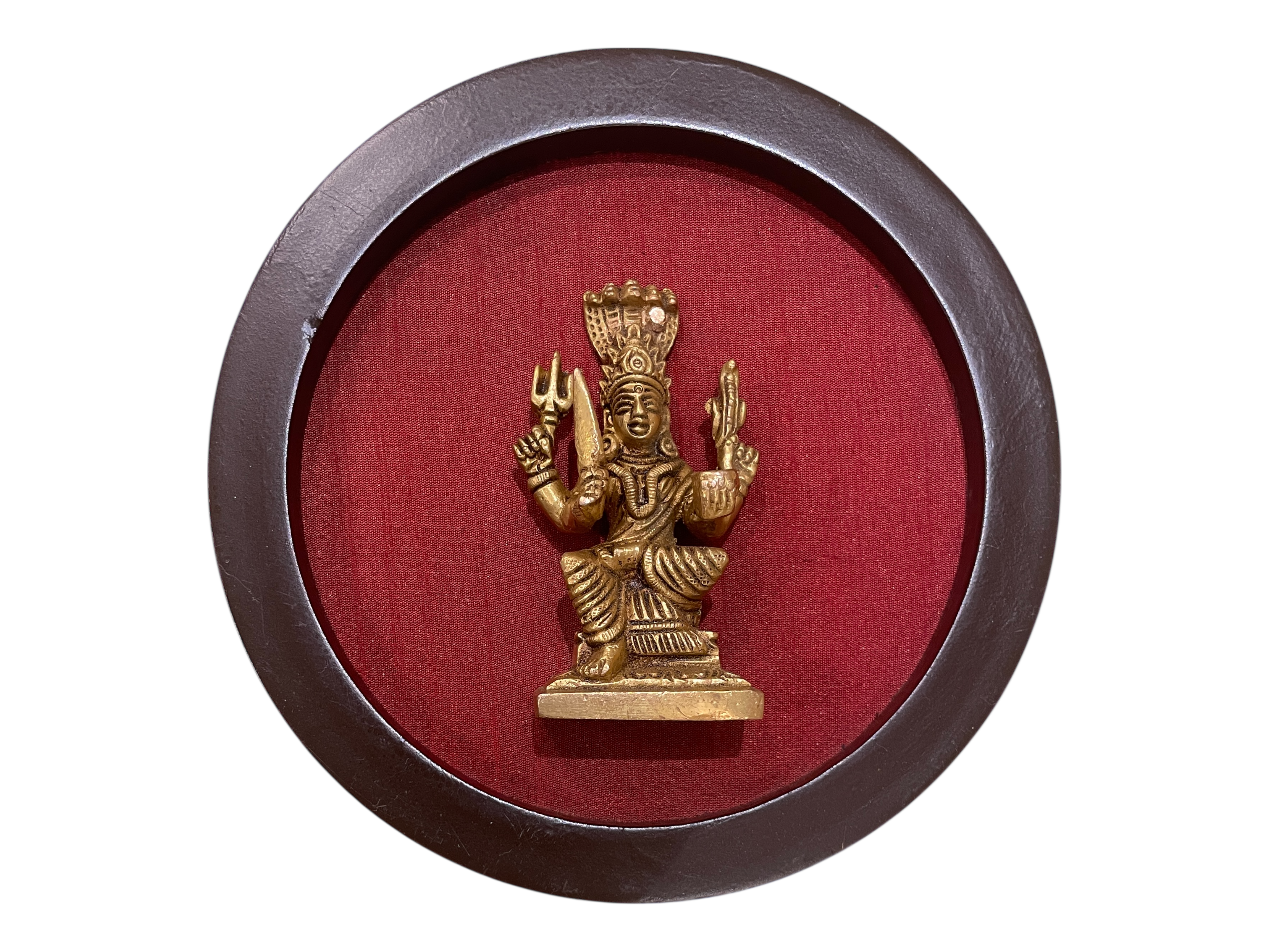 Brass Spiritual Wall Art Set – 9 Divine Plaques for Modern Pooja & Home Décor