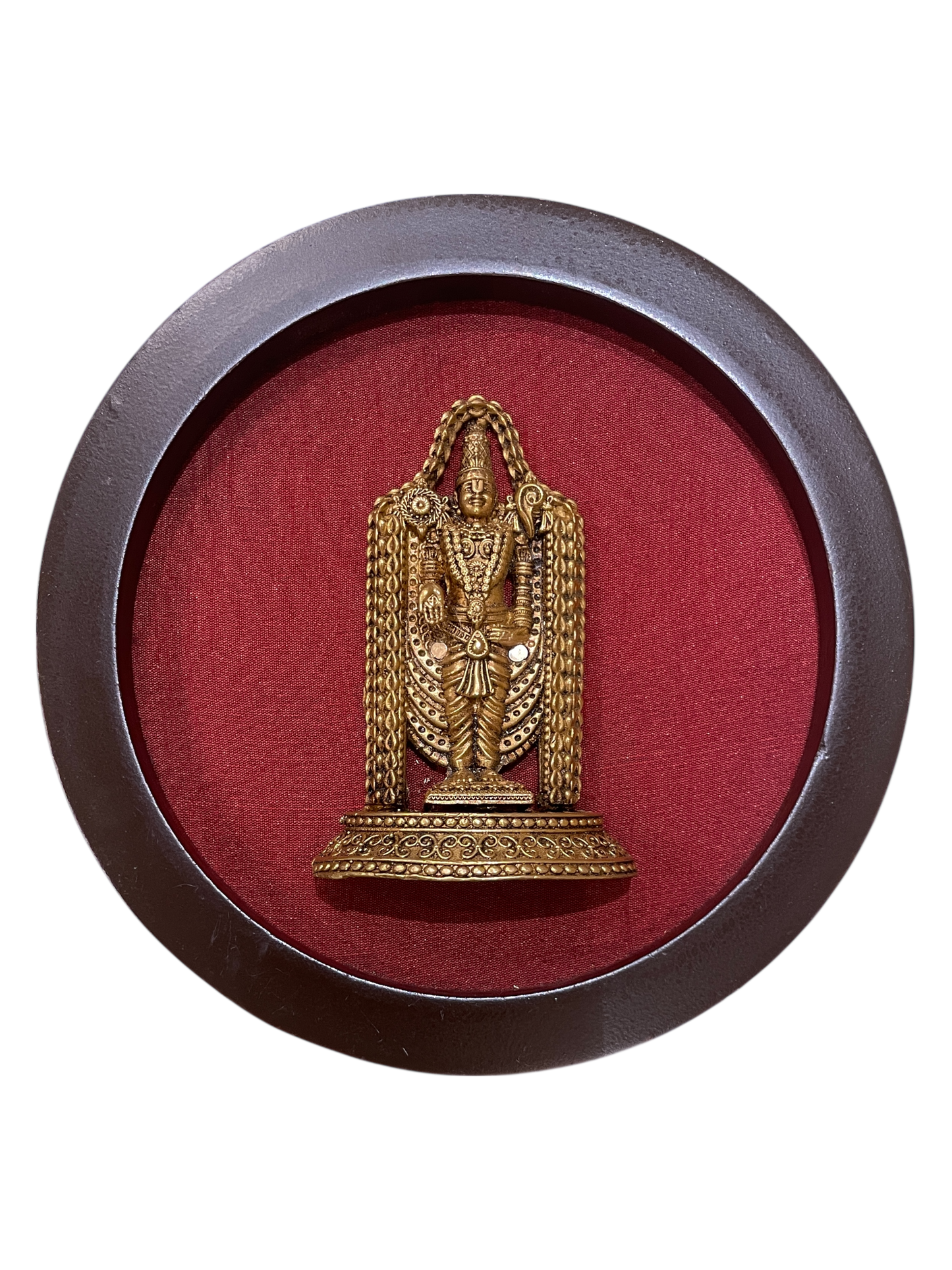 Brass Spiritual Wall Art Set – 9 Divine Plaques for Modern Pooja & Home Décor