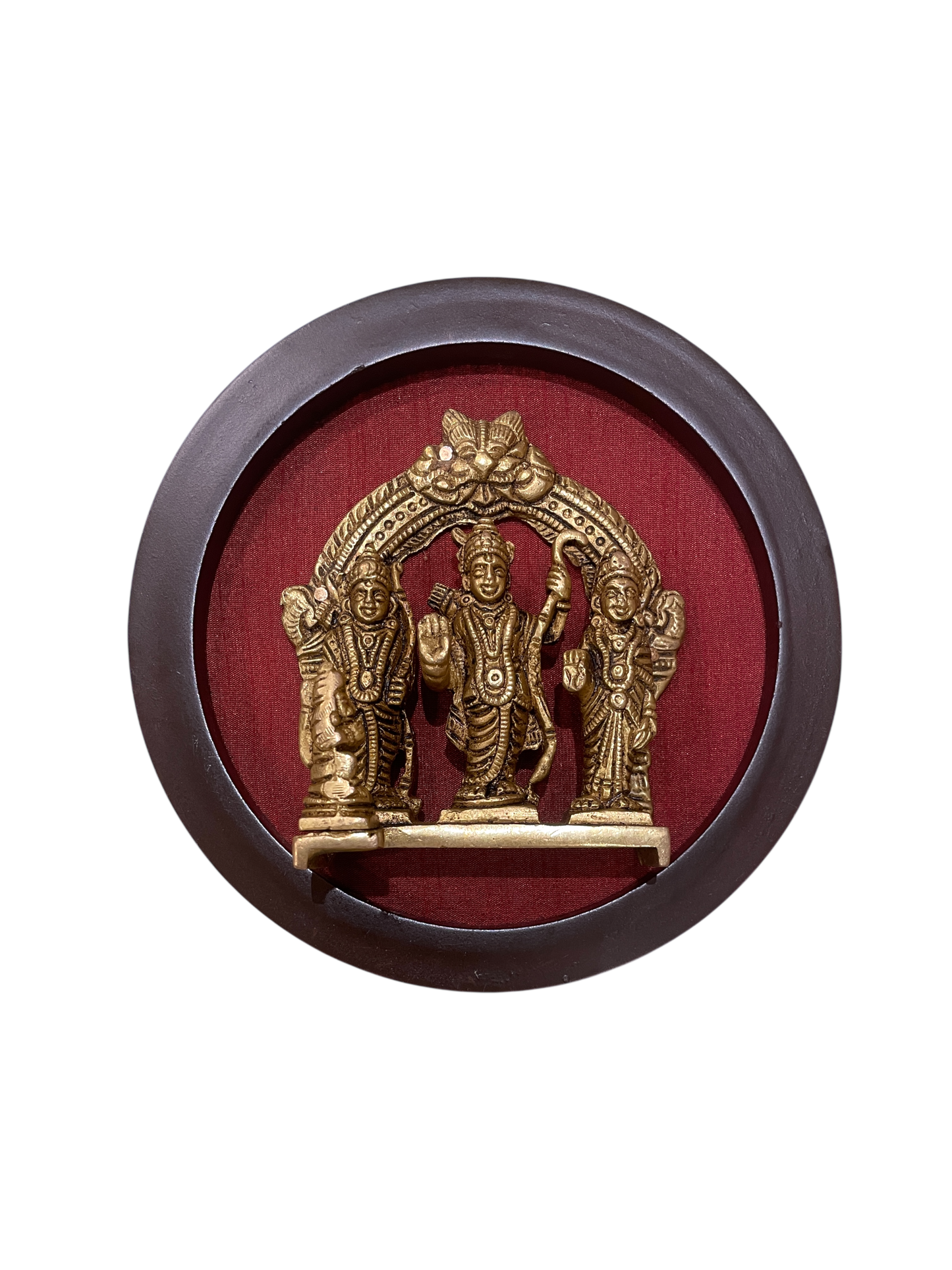 Brass Spiritual Wall Art Set – 9 Divine Plaques for Modern Pooja & Home Décor