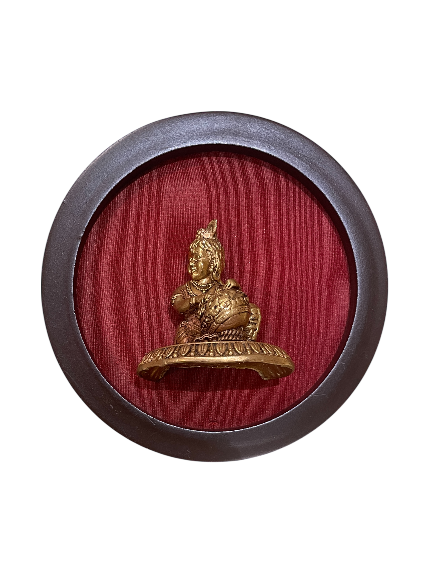 Brass Spiritual Wall Art Set – 9 Divine Plaques for Modern Pooja & Home Décor