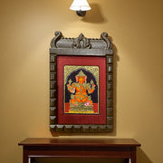 Kshipra Ganapati Tanjore Painting