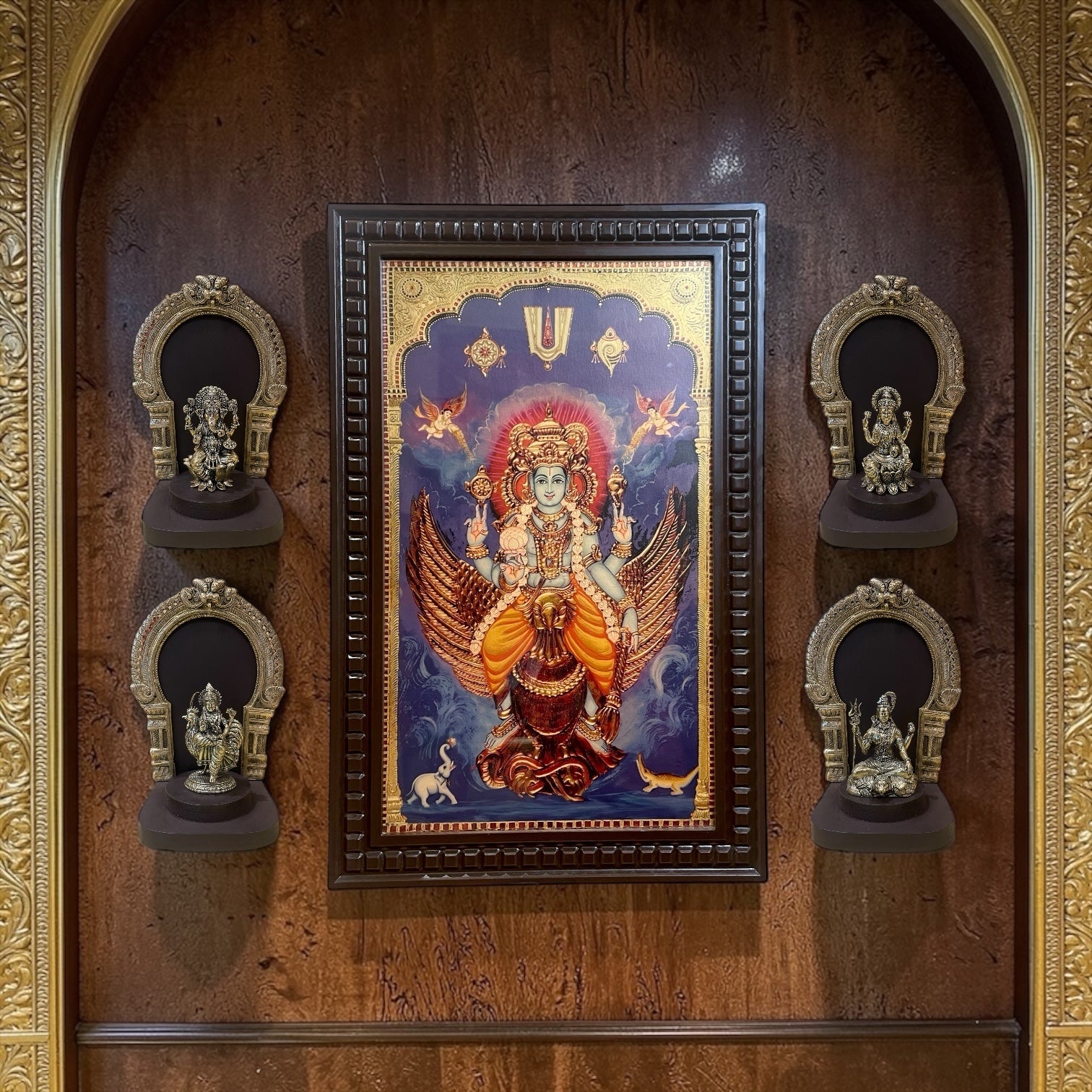 Mahavishnu Divine Ensemble – A Complete Pancha Devata Blessing Set