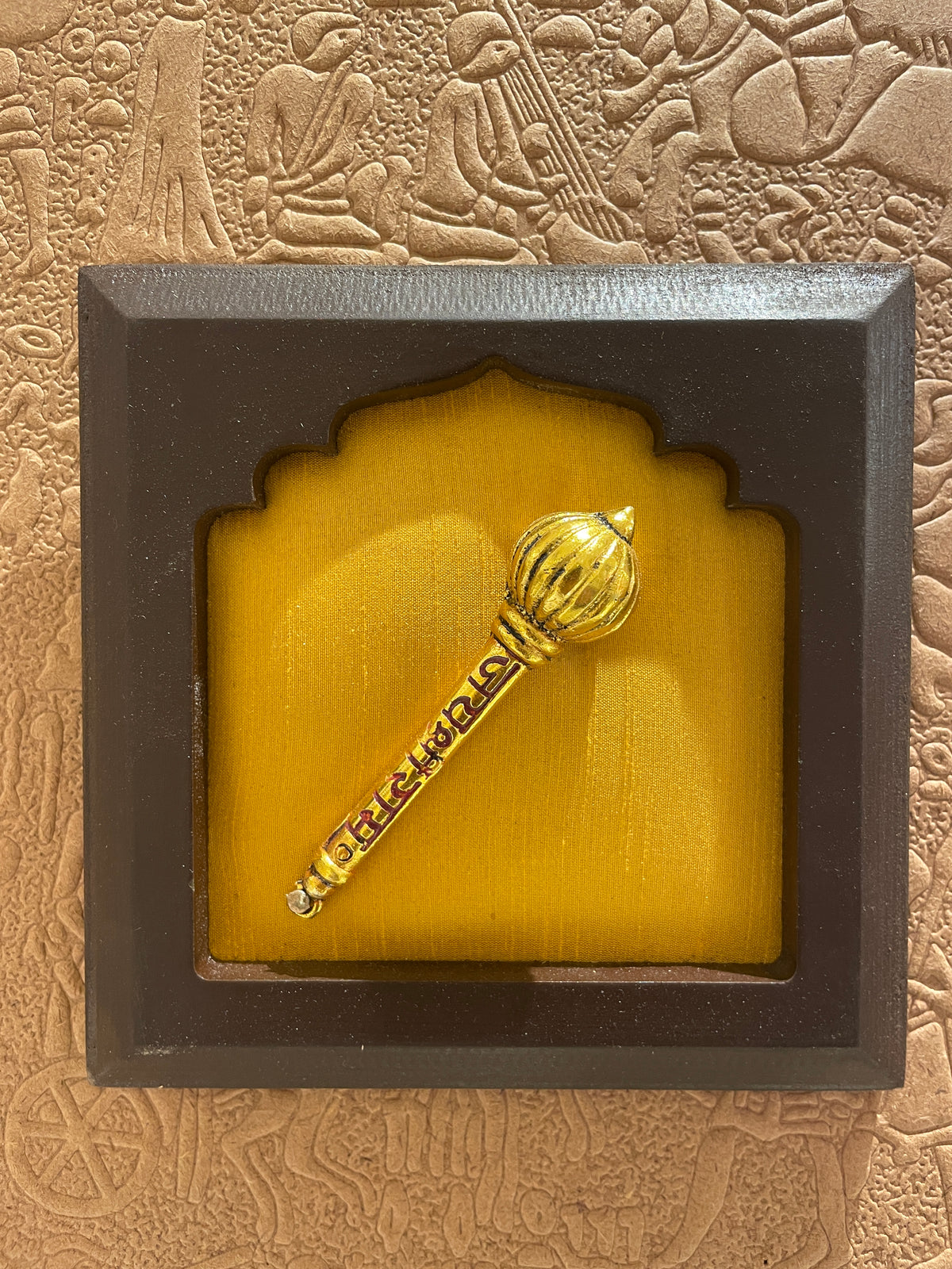 9-Piece Brass Wall Art Set | Om, Hanuman Gada, Swastik, Lotus, Tortoise, Shankh, Kalpavriksha & Lord Shiva | Vastu Home Décor | ESTUDIO