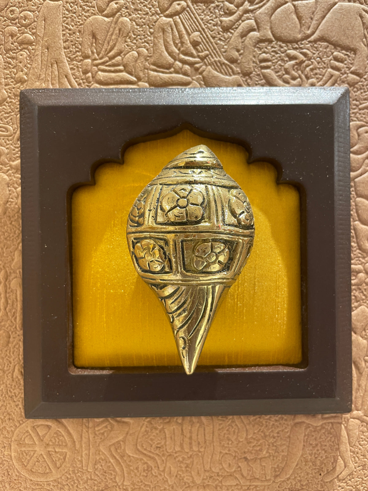 9-Piece Brass Wall Art Set | Om, Hanuman Gada, Swastik, Lotus, Tortoise, Shankh, Kalpavriksha & Lord Shiva | Vastu Home Décor | ESTUDIO