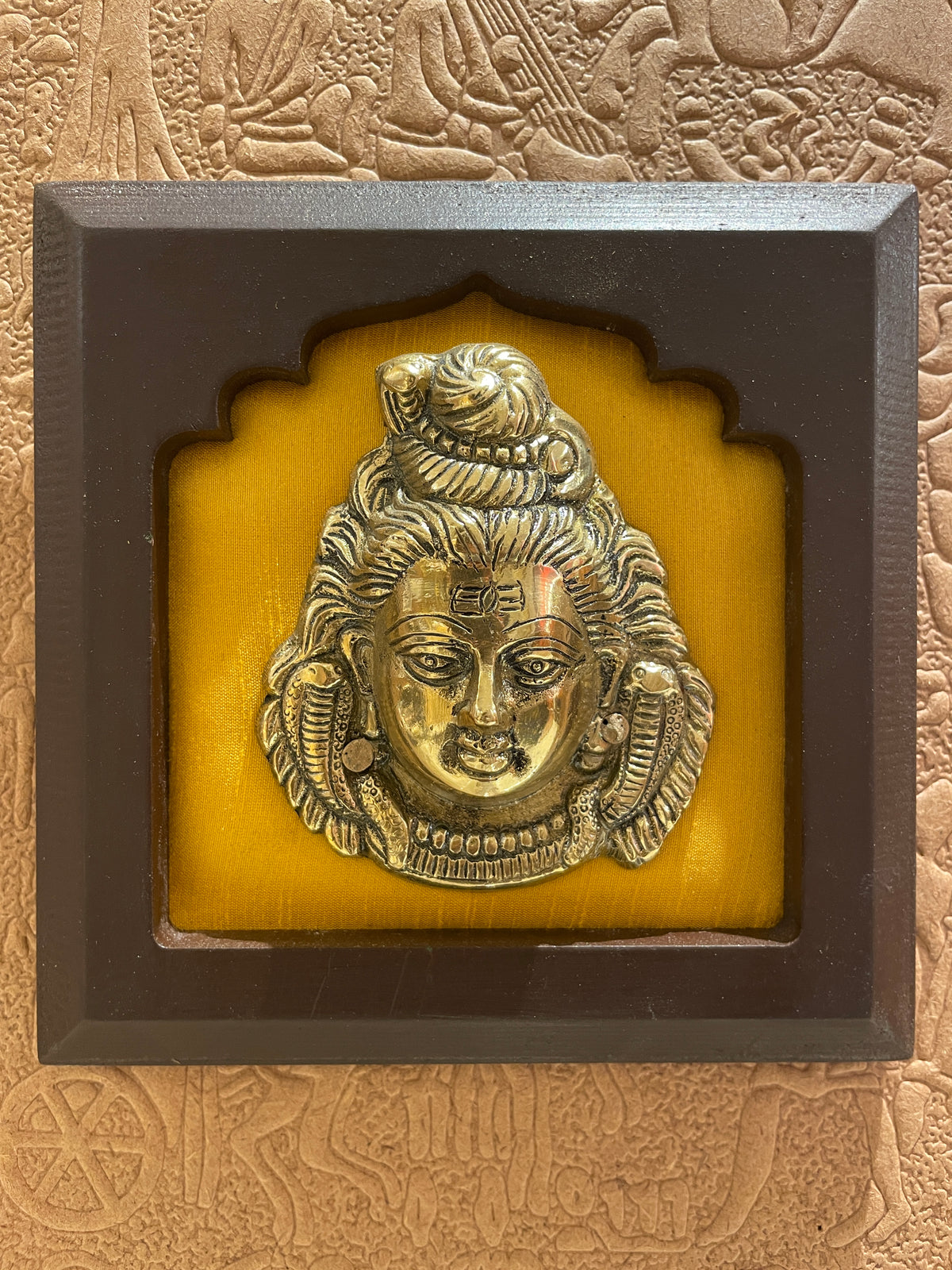 9-Piece Brass Wall Art Set | Om, Hanuman Gada, Swastik, Lotus, Tortoise, Shankh, Kalpavriksha & Lord Shiva | Vastu Home Décor | ESTUDIO