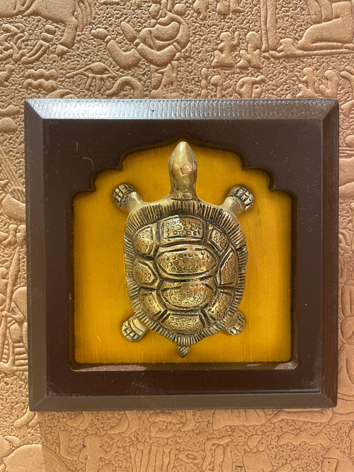 9-Piece Brass Wall Art Set | Om, Hanuman Gada, Swastik, Lotus, Tortoise, Shankh, Kalpavriksha & Lord Shiva | Vastu Home Décor | ESTUDIO