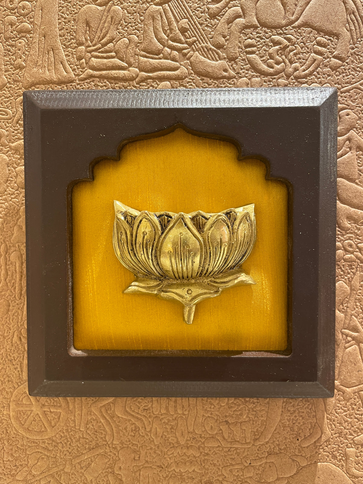 9-Piece Brass Wall Art Set | Om, Hanuman Gada, Swastik, Lotus, Tortoise, Shankh, Kalpavriksha & Lord Shiva | Vastu Home Décor | ESTUDIO