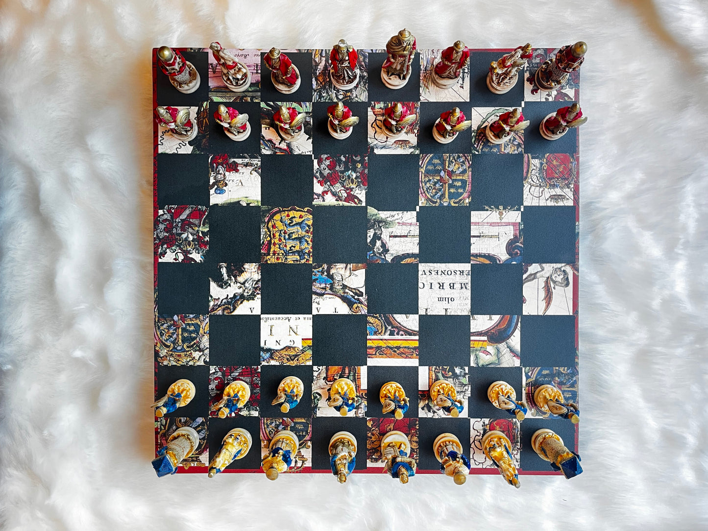 Camelot Conquest Chess Set (Marble Dust)