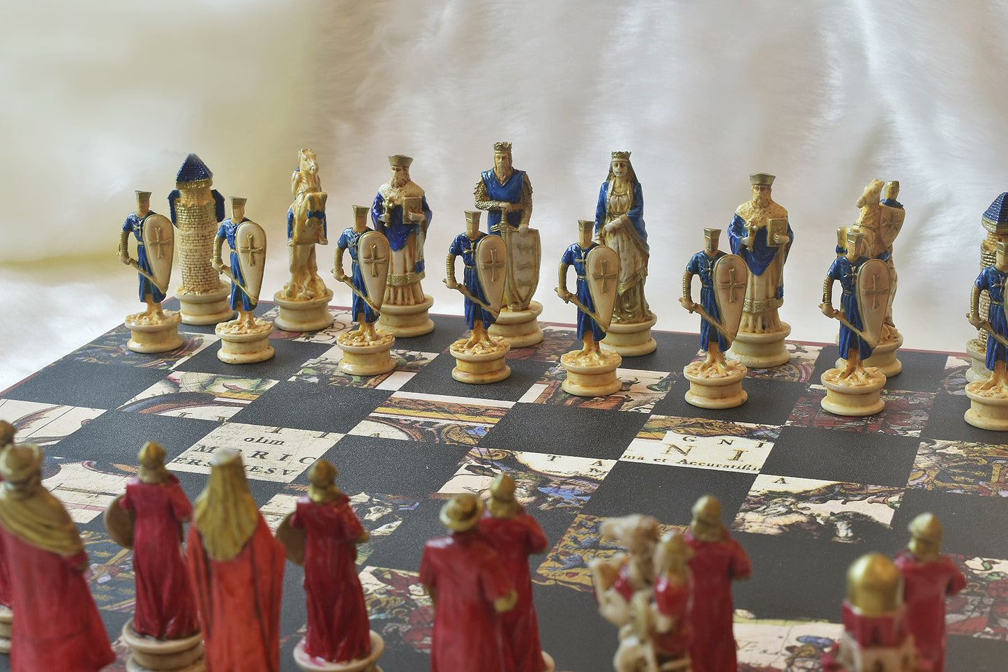 Camelot Conquest Chess Set (Marble Dust)