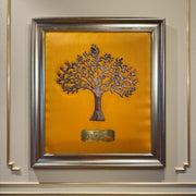 Mild Steel Kalpavriksha – The Sacred Tree of Abundance in Luxe Gold Frame