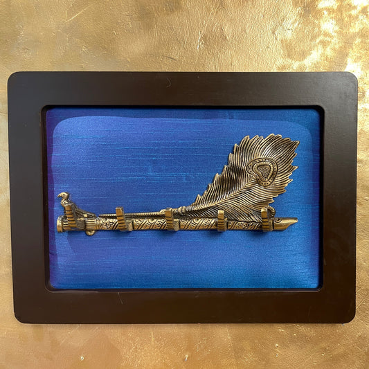 Key Hanger, Pure Brass Designer Key Hangers  with Silk Backdrop