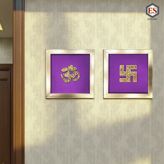 Brass Om & Swastik Frames 2