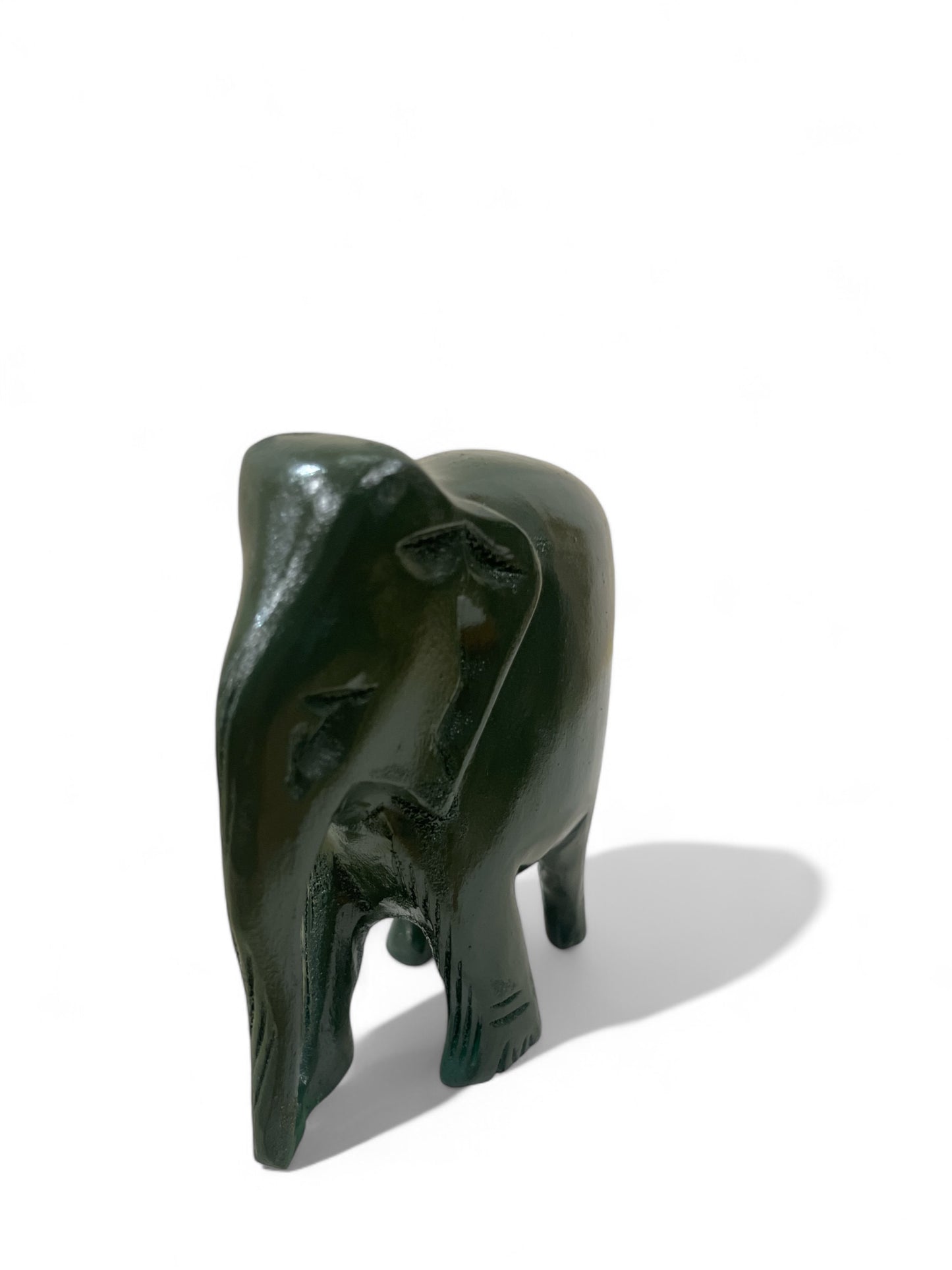 Wooden Vastu Elephants - Green