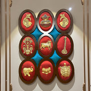 9 Brass Auspicious symbols set