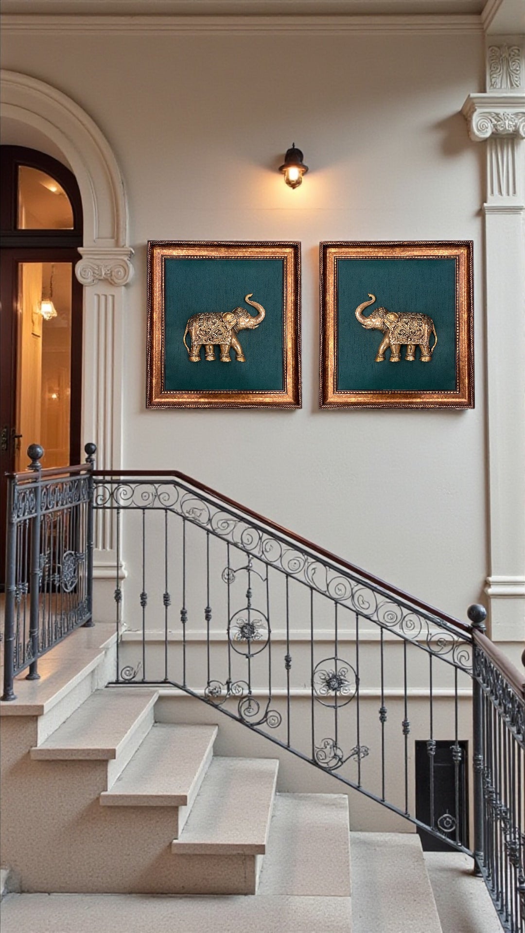 Brass Elephants Large Size– Symbols of Strength & Prosperity
