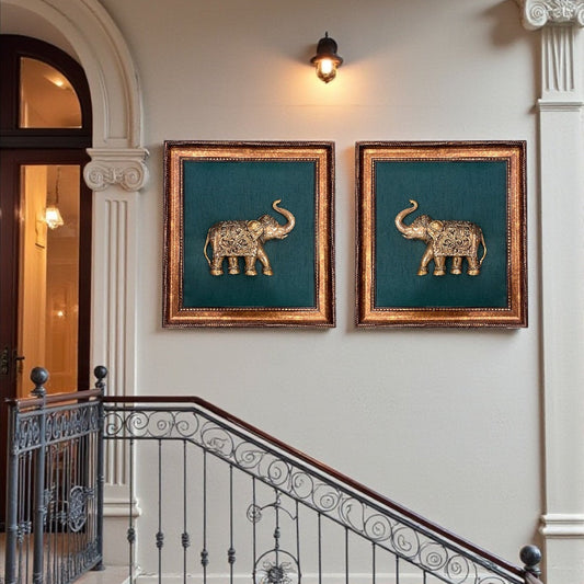 Brass Elephants Large Size– Symbols of Strength & Prosperity