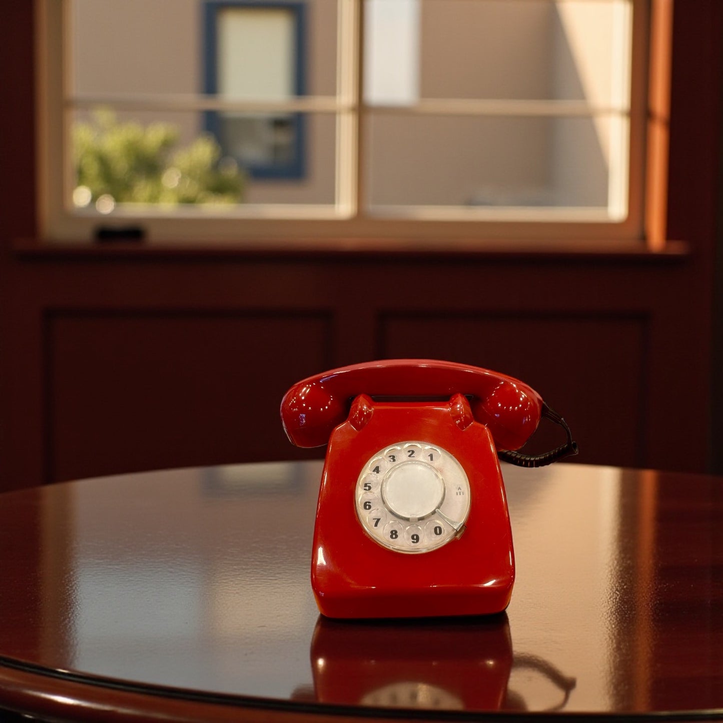 Antique Vintage Telephone - Red Retro (Working)