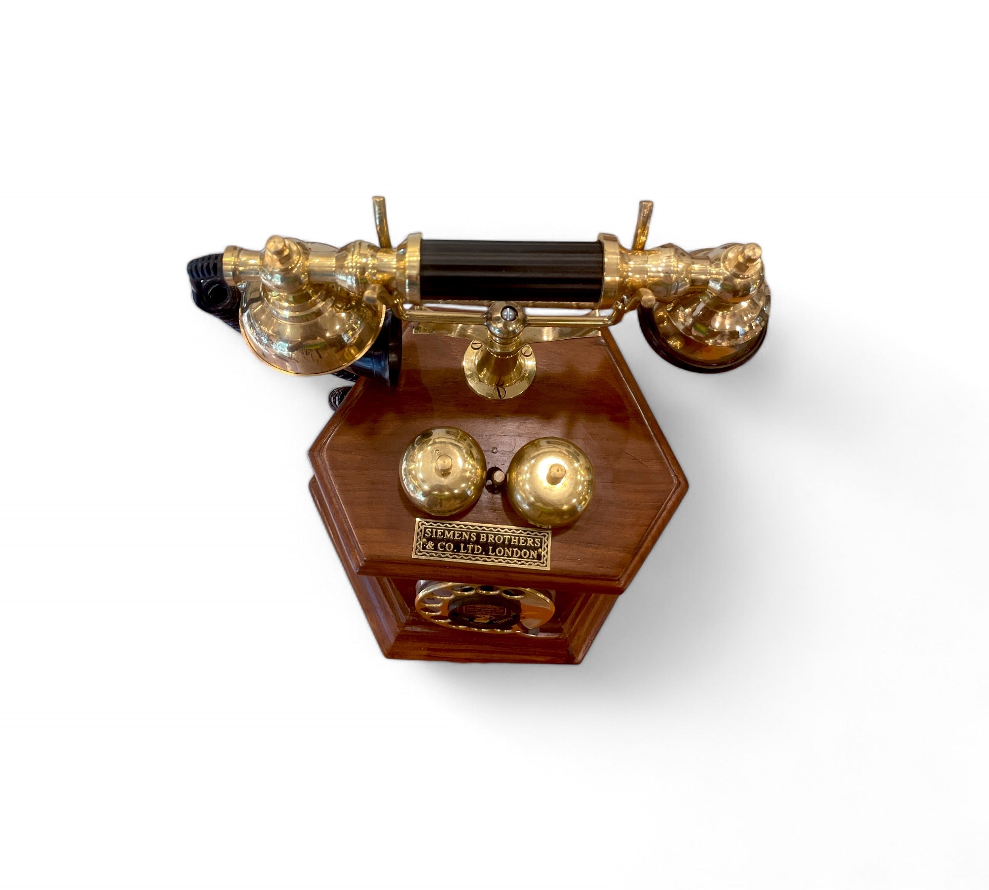 Antique Vintage Wooden Telephone- Seimens Brothers Edition