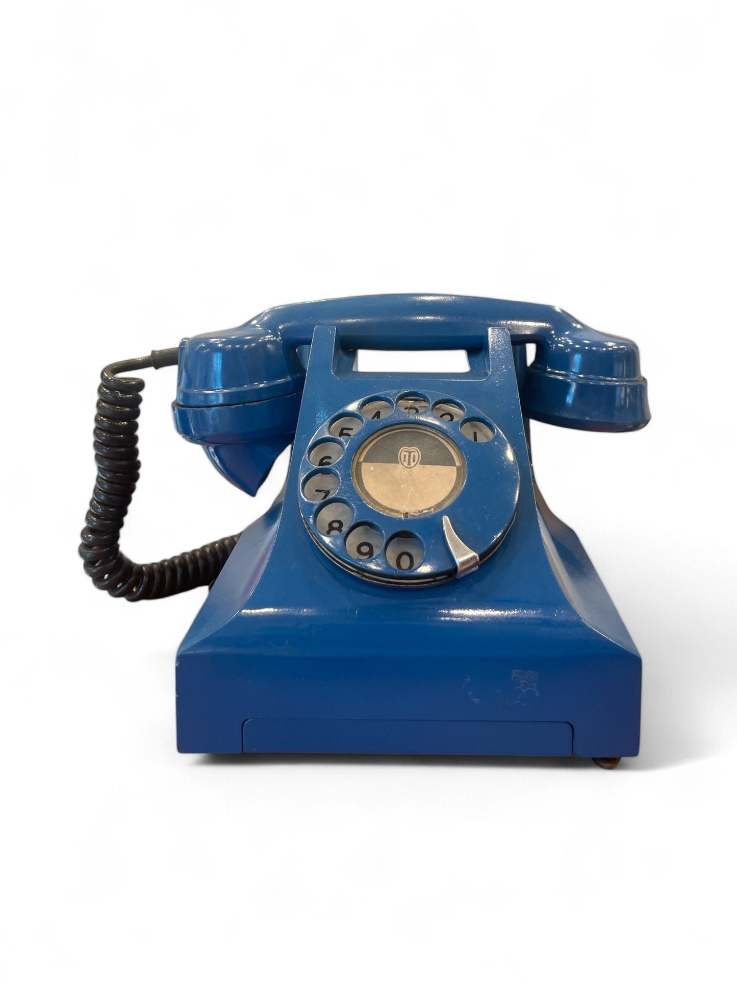 Antique Vintage Telephone - retro Blue