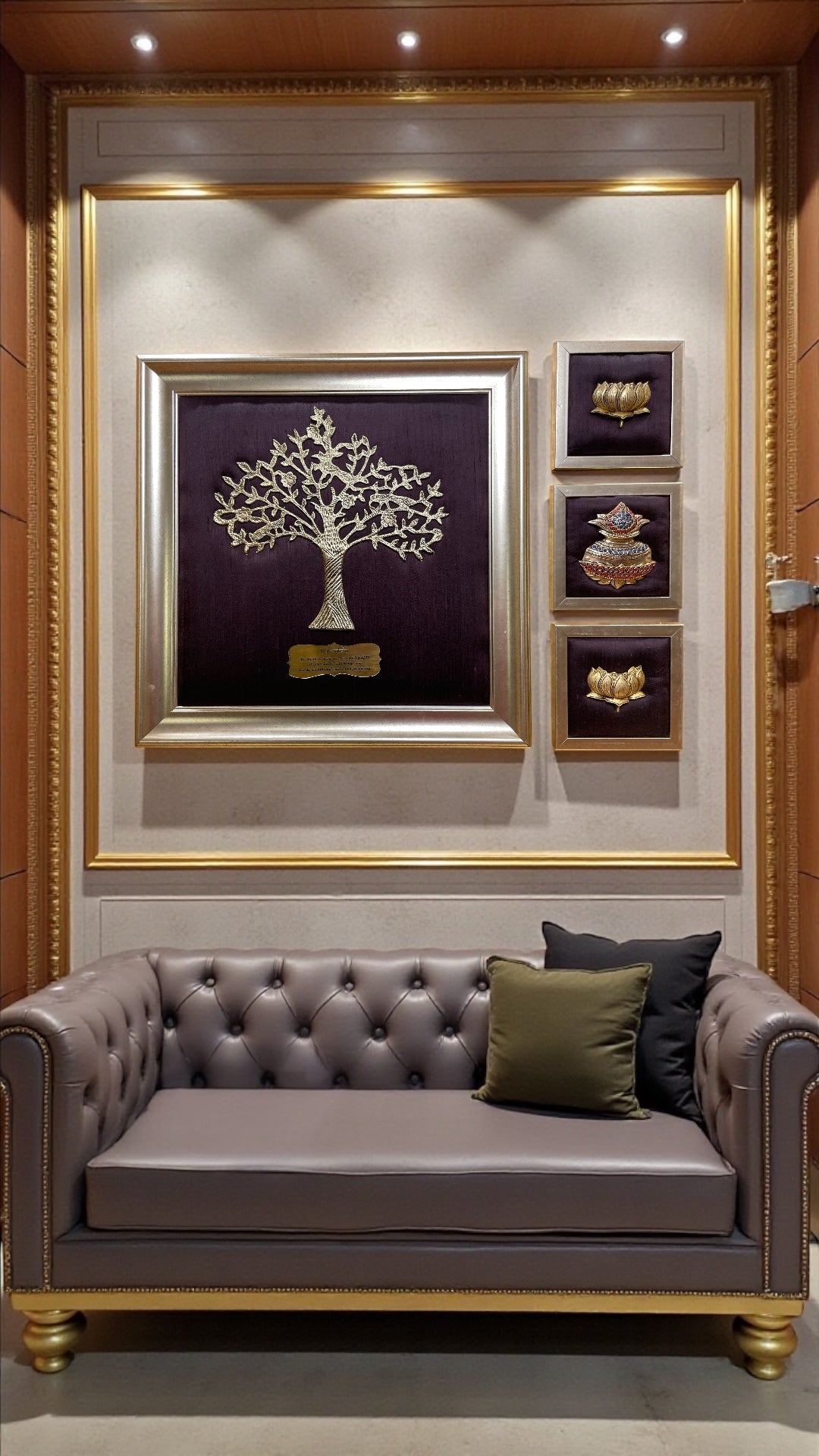 Kalpavriksha of Abundance – Handcrafted Brass Tree with Lotus &amp; Kalash