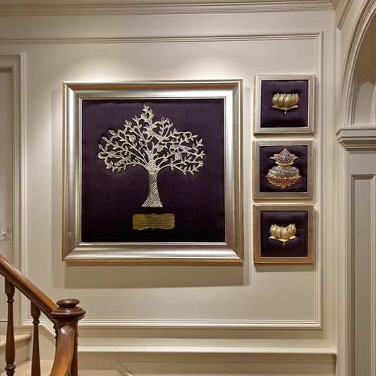 Kalpavriksha of Abundance – Handcrafted Brass Tree with Lotus &amp; Kalash