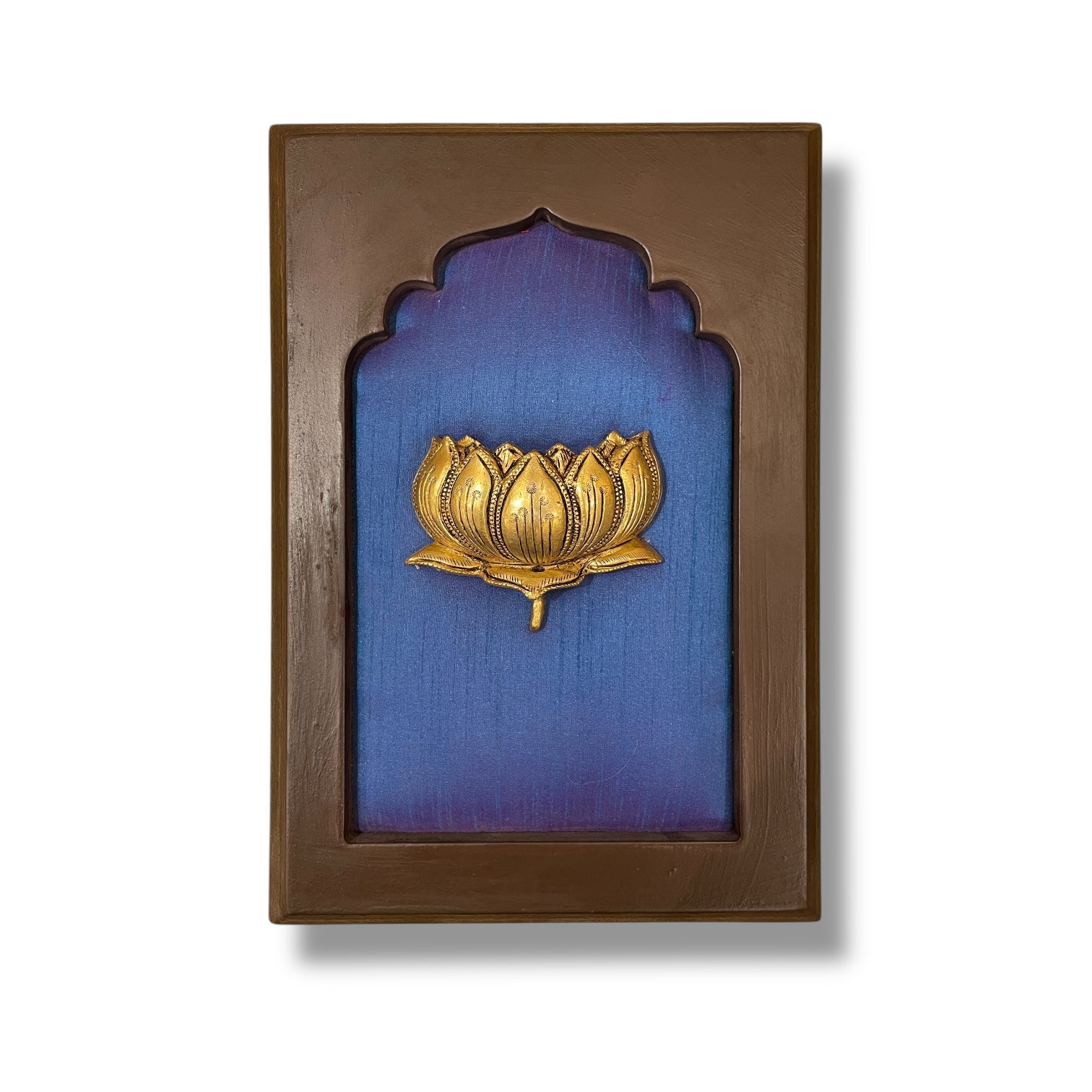 Brass Blue Harmony Wall Art Set