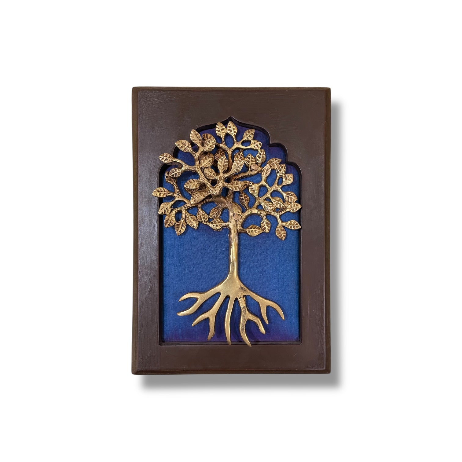 Brass Blue Harmony Wall Art Set