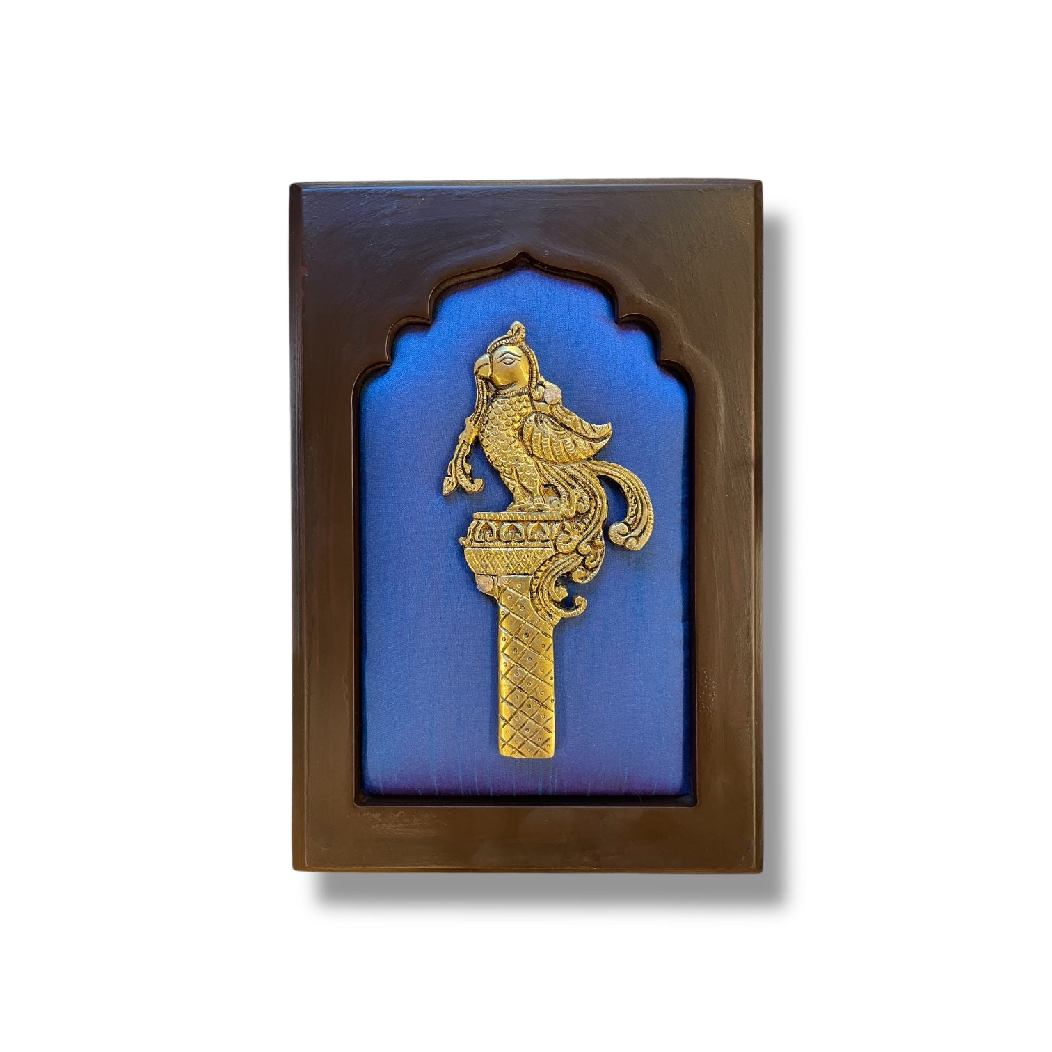 Brass Blue Harmony Wall Art Set