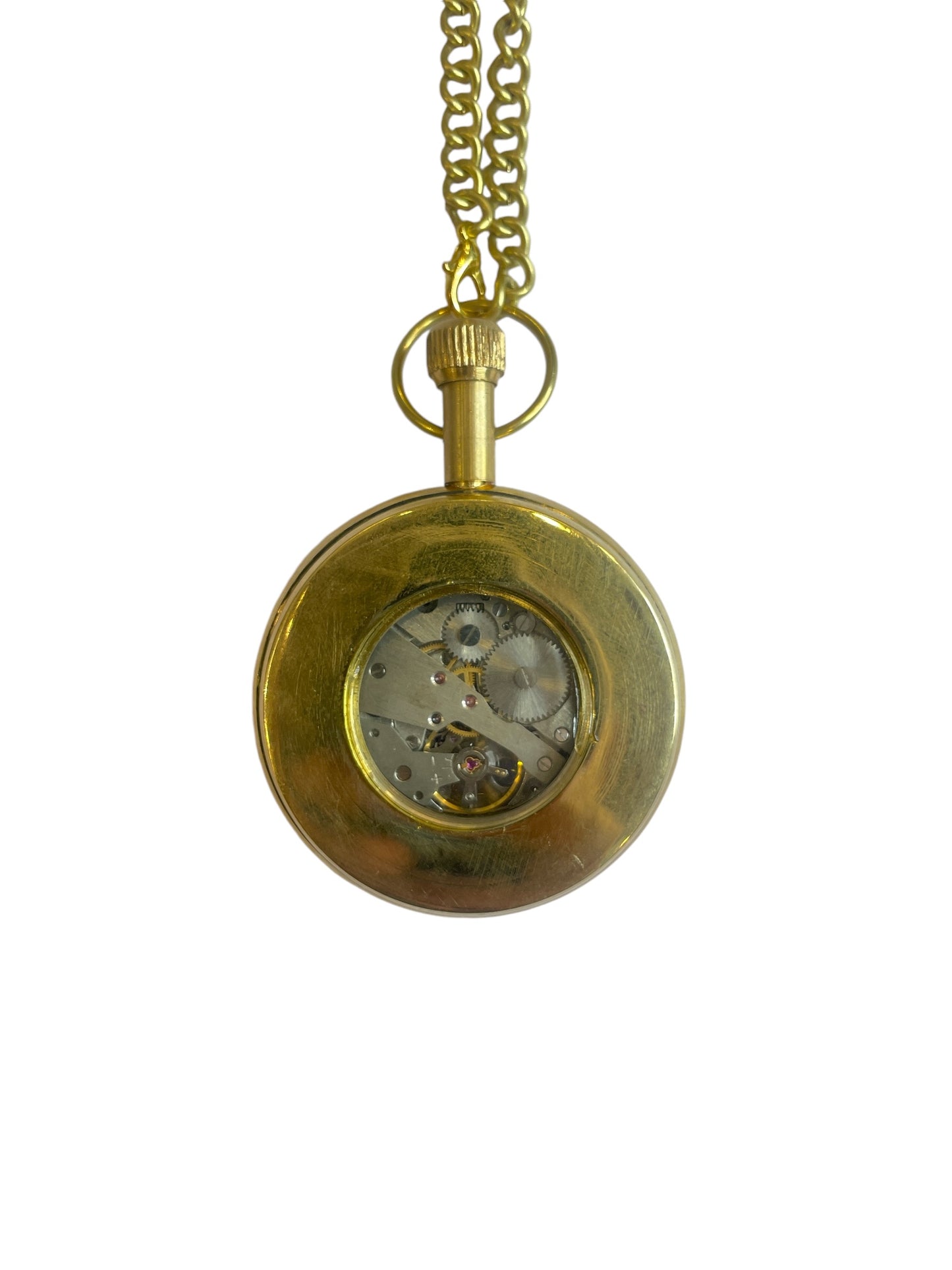 Mechanical Vintage Pocket Watch with Filigree work - (Black) with Wooden box