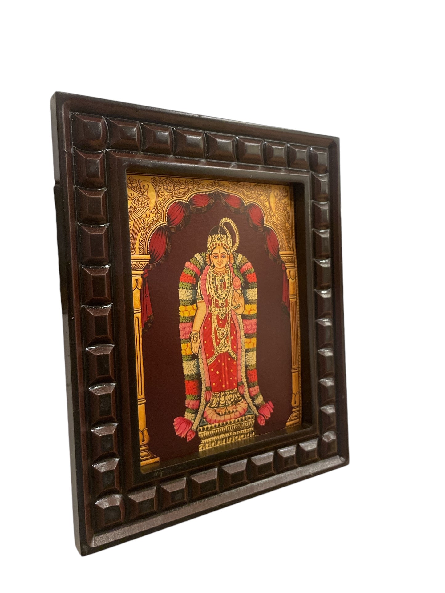 Andal amma Gold Foiled art within wooden frame