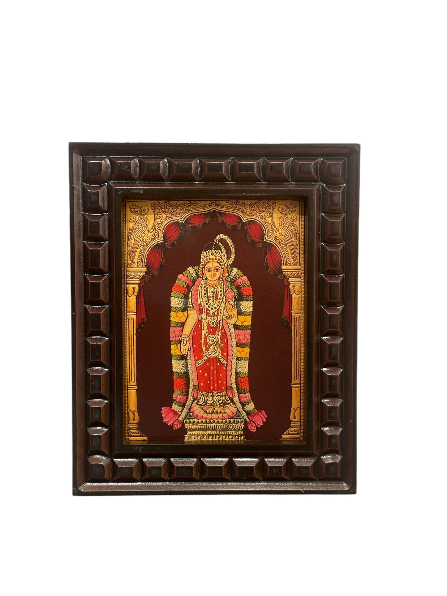 Andal amma Gold Foiled art within wooden frame