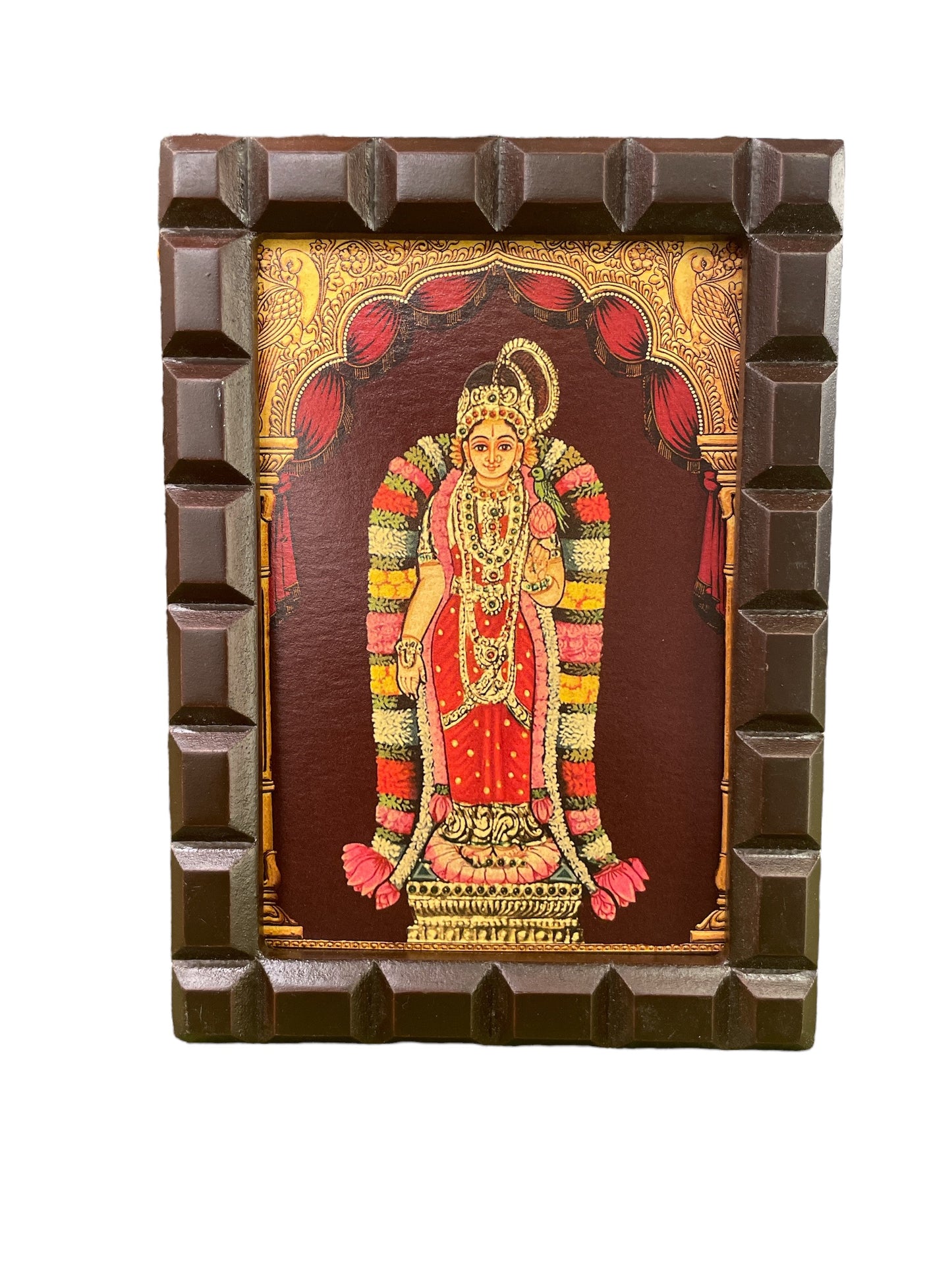 Andal amma Gold Foiled art within wooden frame