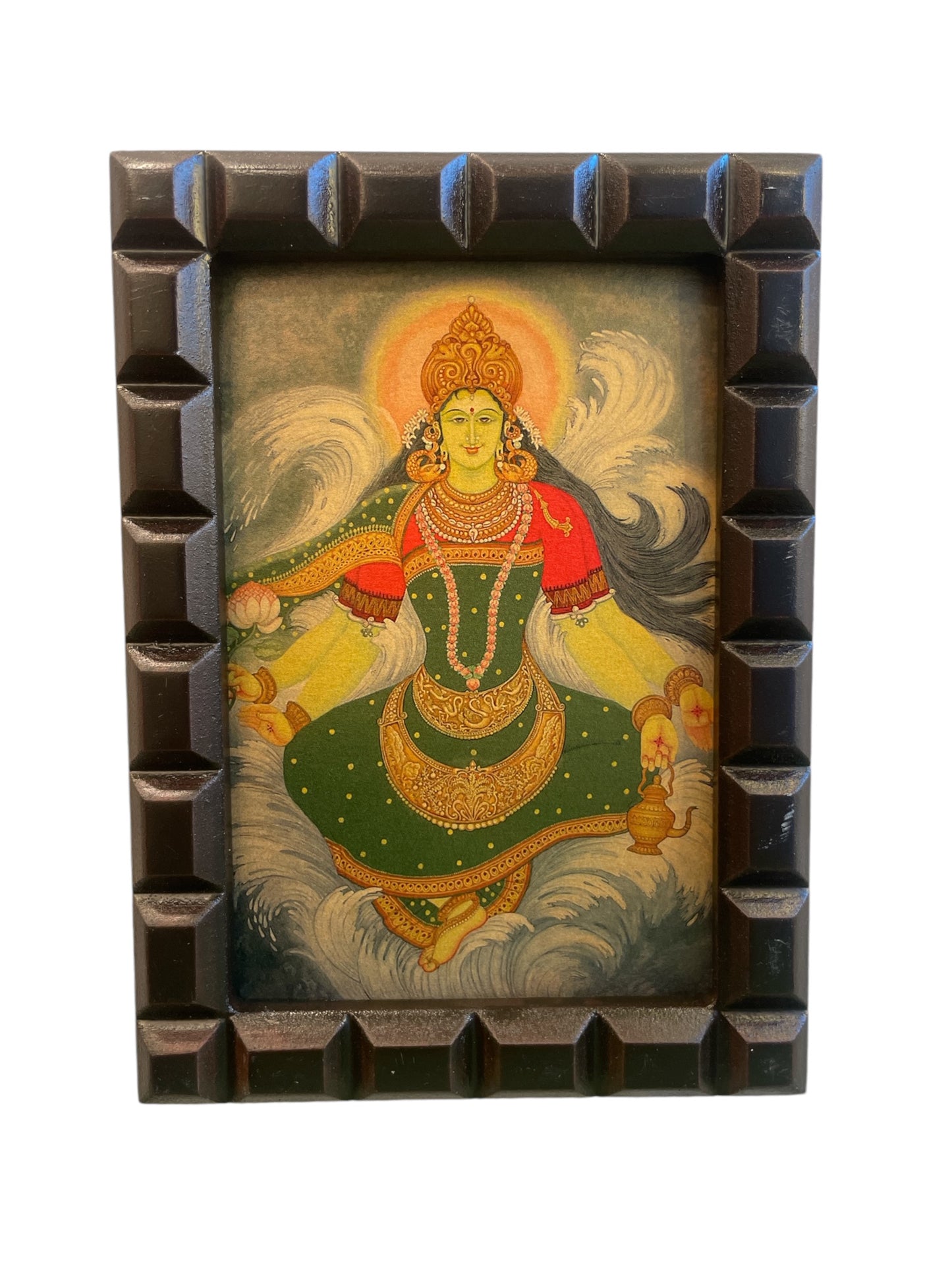 Kaveri Devi Gold Leafed Art with wooden frames