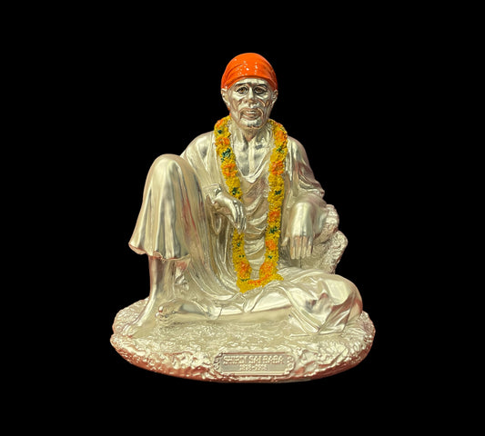 Silver Lord Sai Baba Idol