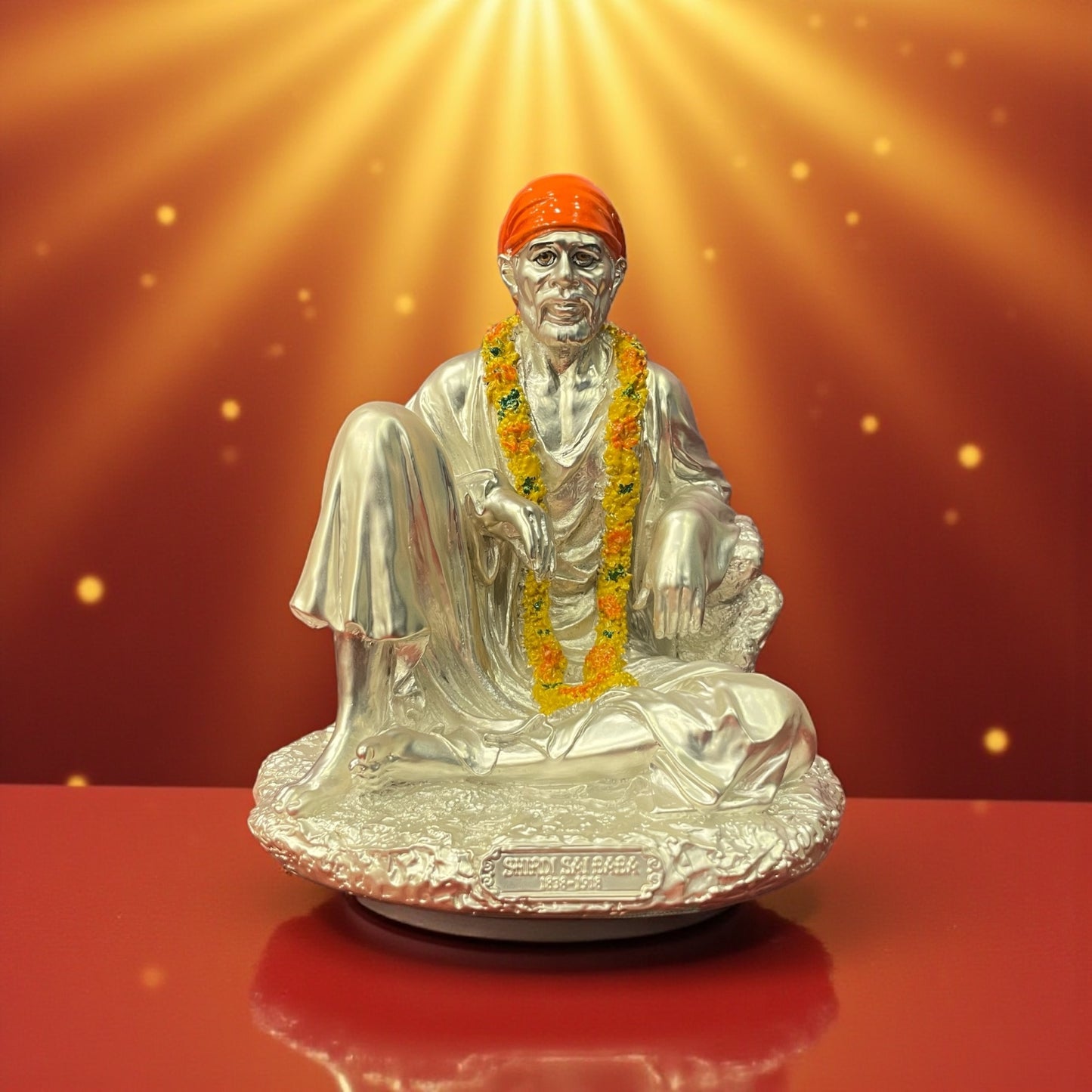 Silver Lord Sai Baba Idol
