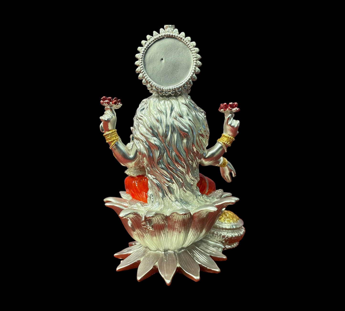 Silver Devi Lakshmi Idol