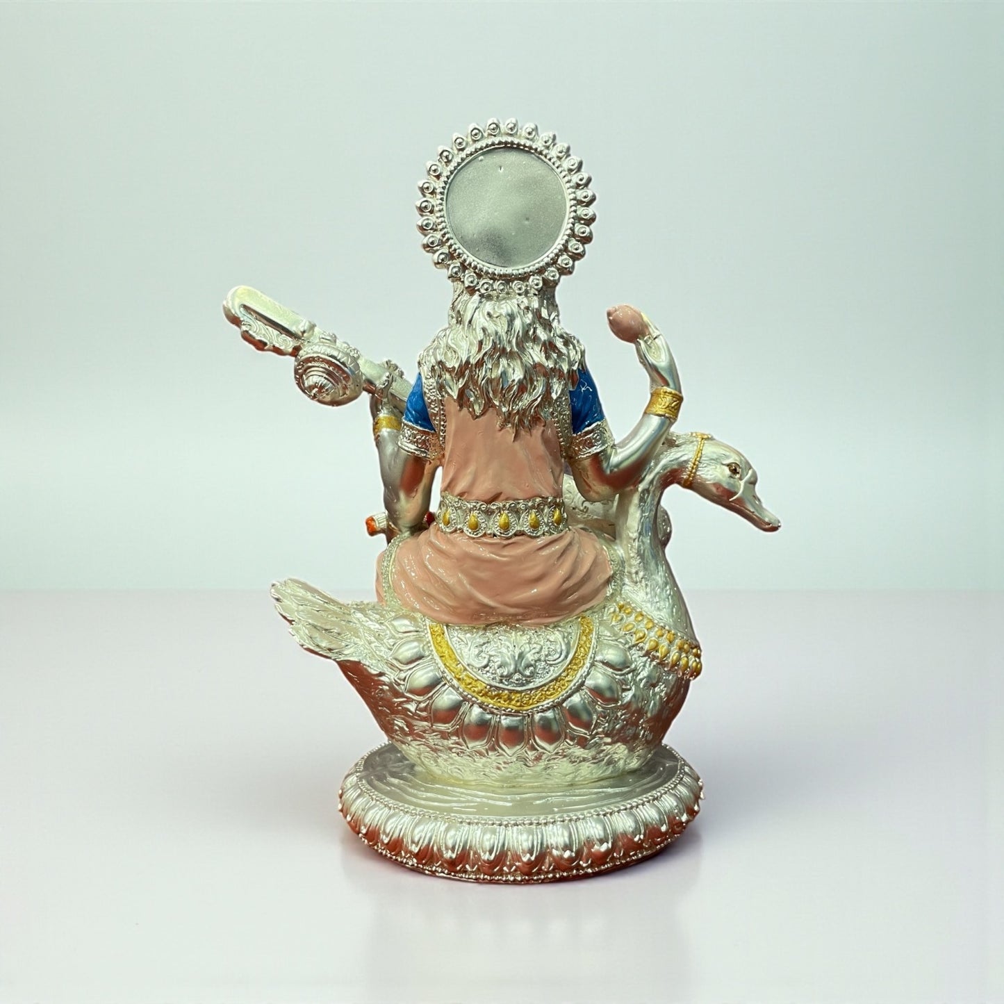 Silver Devi Saraswathi Idol