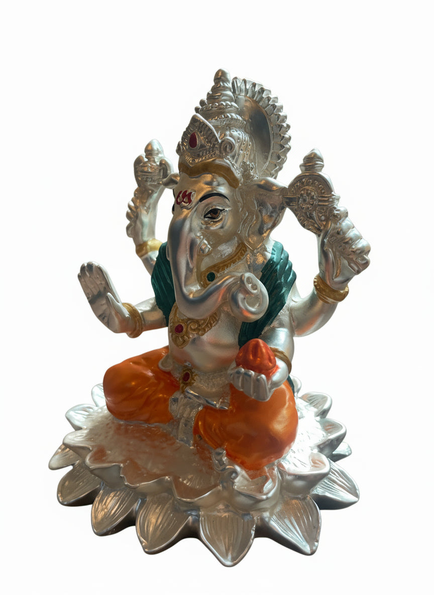 Ganesha Sterling Silver Orange