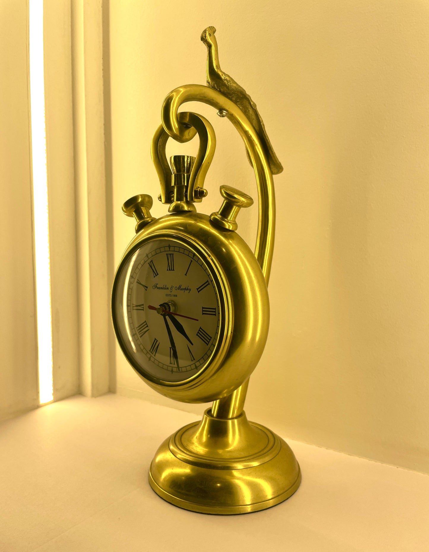 Peacock Elegance Pendulum Clock