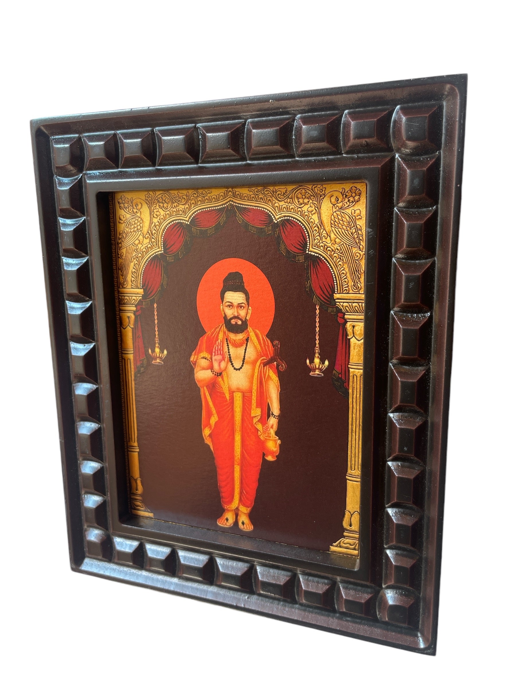 Sri Thipperudraswamy Gold Foiled art with Wooden Frame
