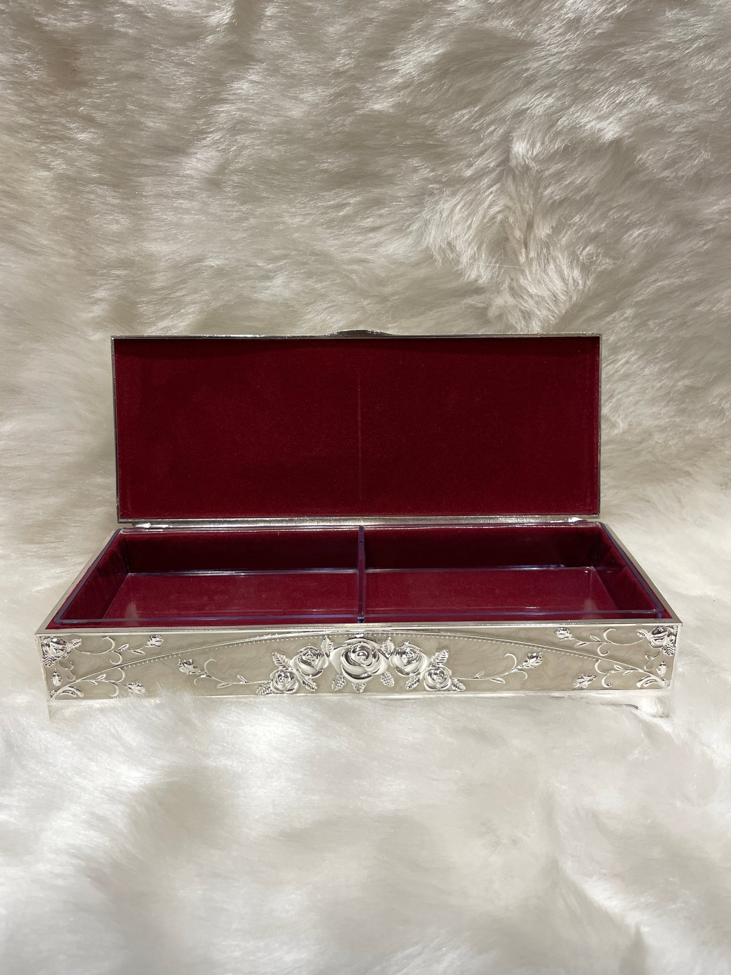 Pure Radiance: Sterling Silver Jewelry Box in White