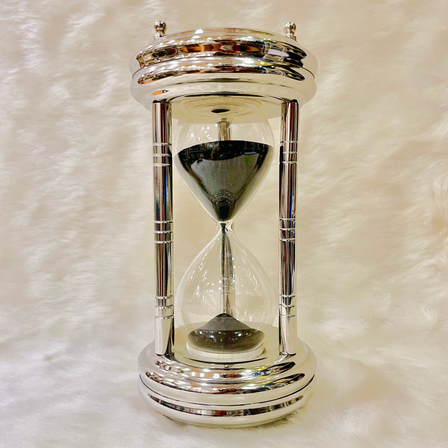 Steel Sand timer with Black Sand